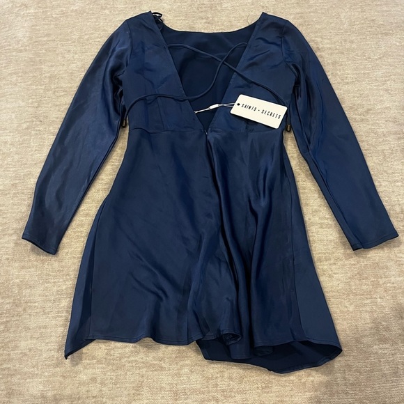 Saints and Secrets EXPRESSED PERMISSION DRESS NAVY - Picture 10 of 11